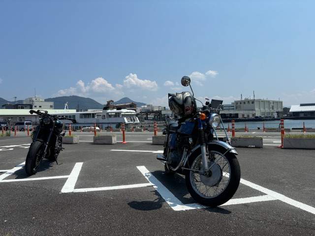 沼津港交差点バイク駐輪場のイメージ